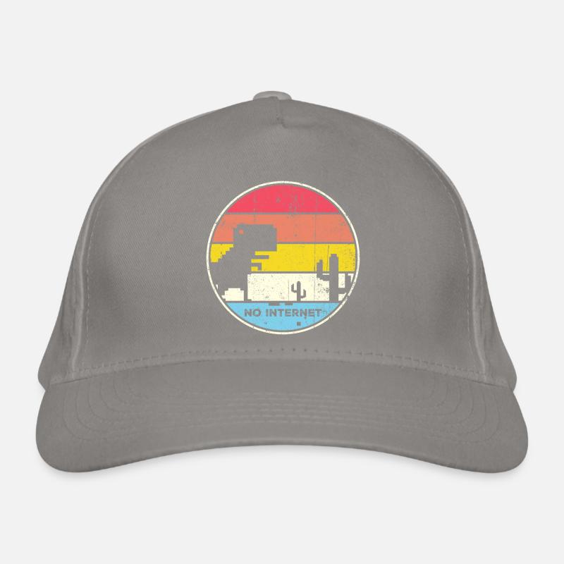 Desert Sunset Pixel Silhouette Organic Baseball Cap