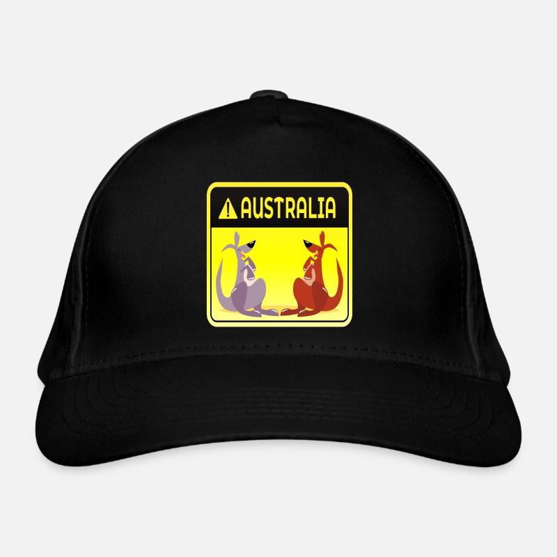 AUSTRALIA MARSUPIALS KANGAROO COUPLES Organic Baseball Cap