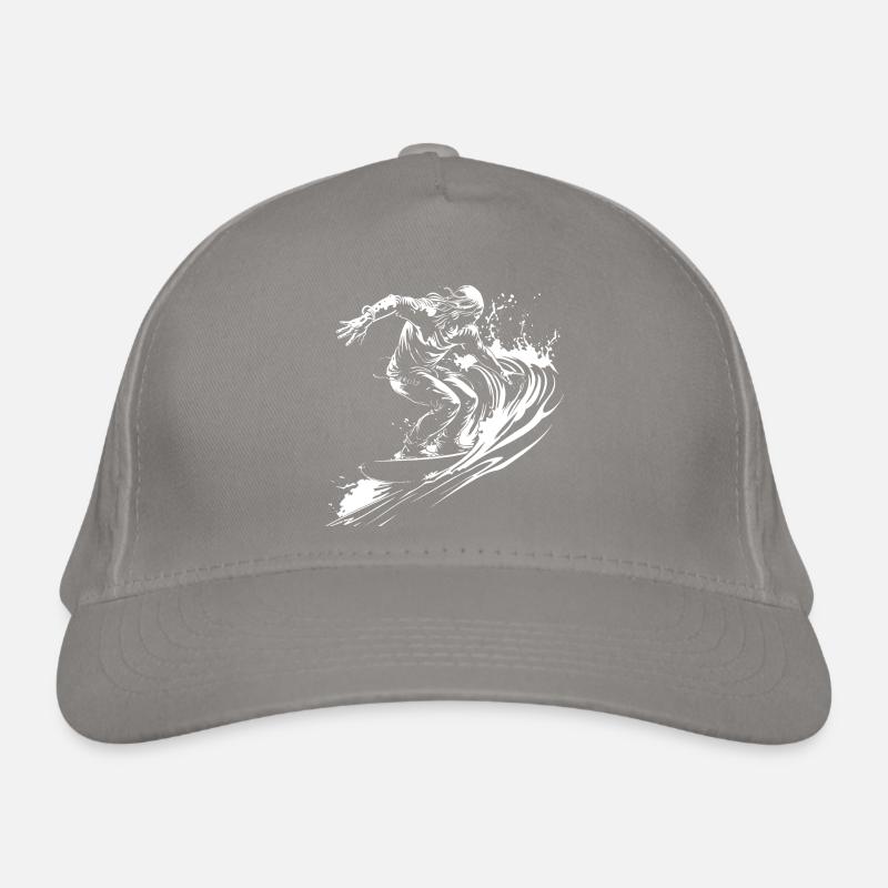 Surfer Sketch Organic Baseball Cap