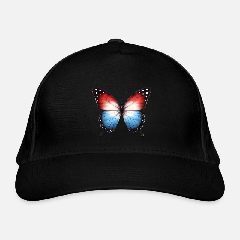 Conception du drapeau papillon patriotique Casquette classique bio