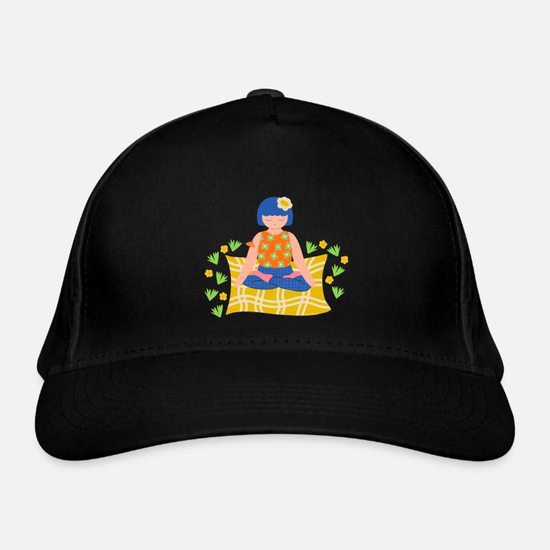 Fille méditant dans la nature Casquette classique bio