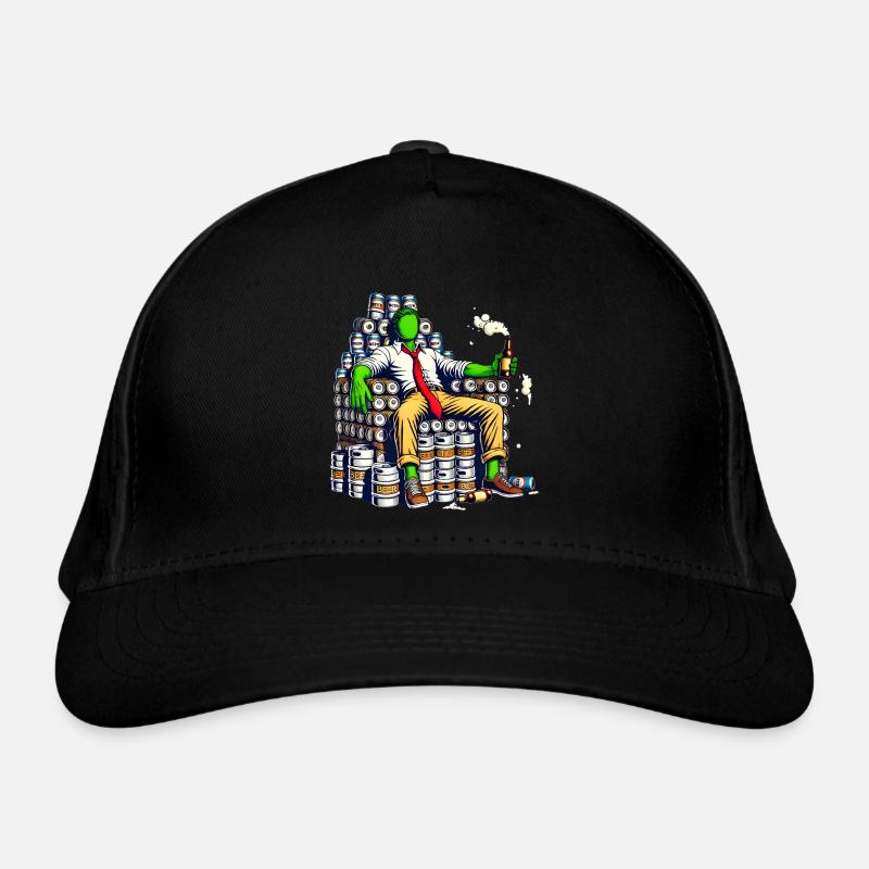 Weekend Throne Funny Beer King Design Organic Baseball Cap