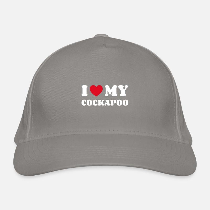 J'aime mon Cockapoo Cockerdoodle Cockerpoo Casquette classique bio