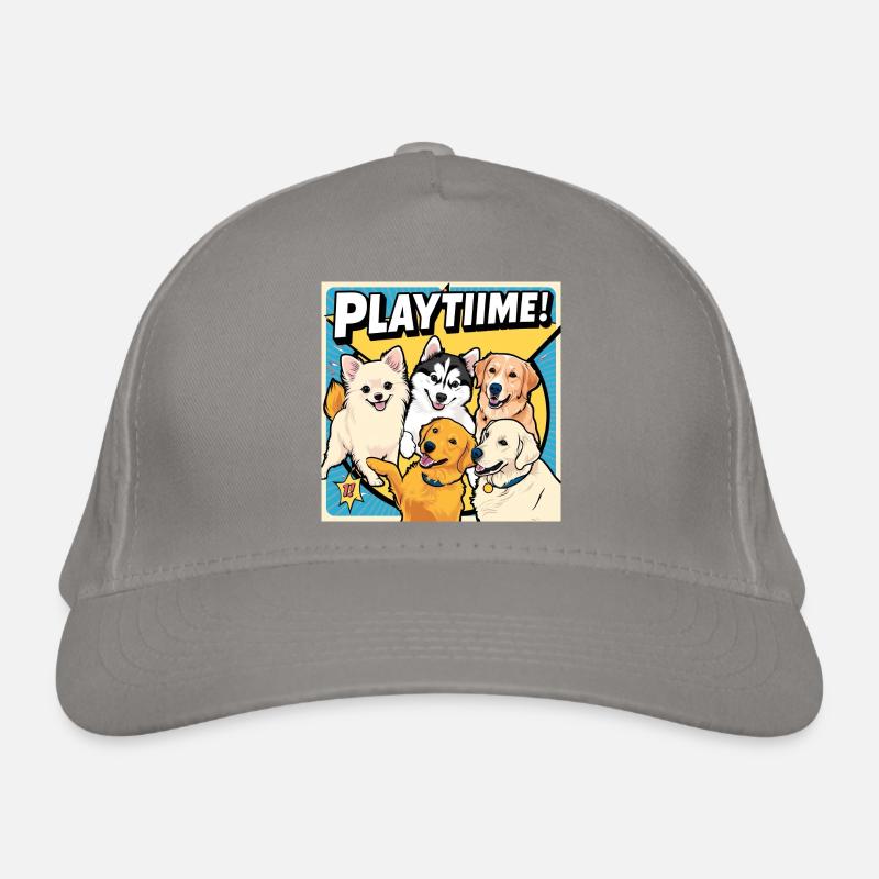 Chiens de bande dessinée - Temps de jeu Casquette classique bio