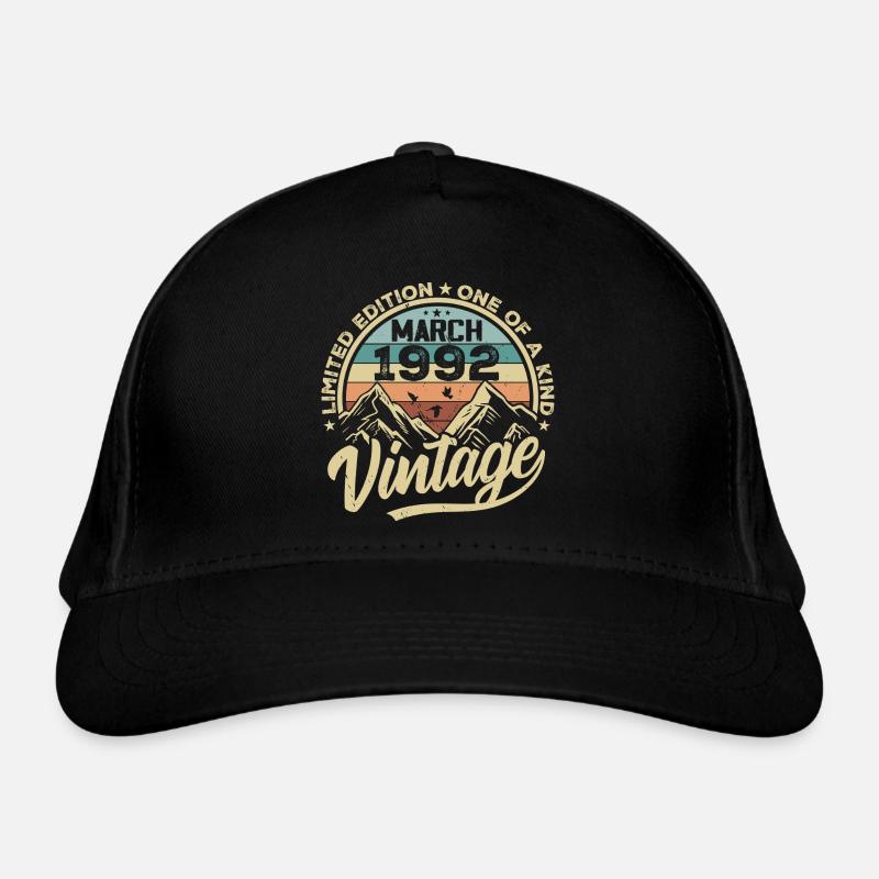 Mars 1992 Anniversaire - Millésime Mars 1992 Casquette classique bio