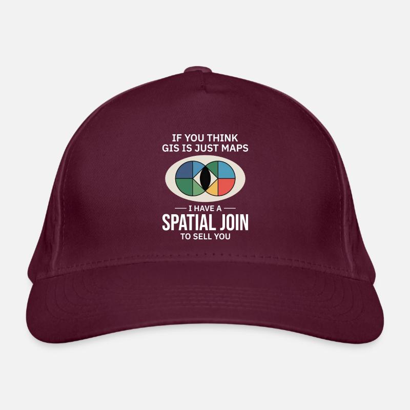 GIS Spatial Join Map Data Analysis Organic Baseball Cap