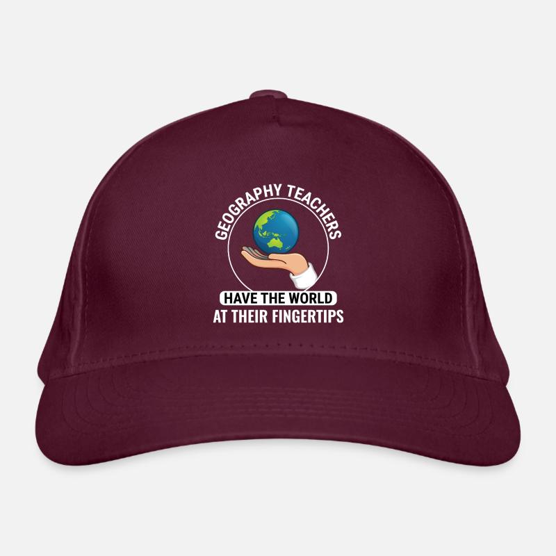 SIG Main Globe Monde Données Spatiales Géographie Casquette classique bio