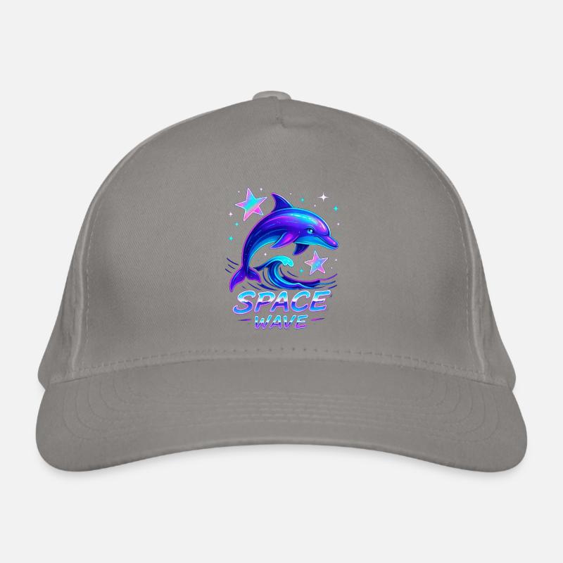 Néon Space Wave Dolphin Design Casquette classique bio