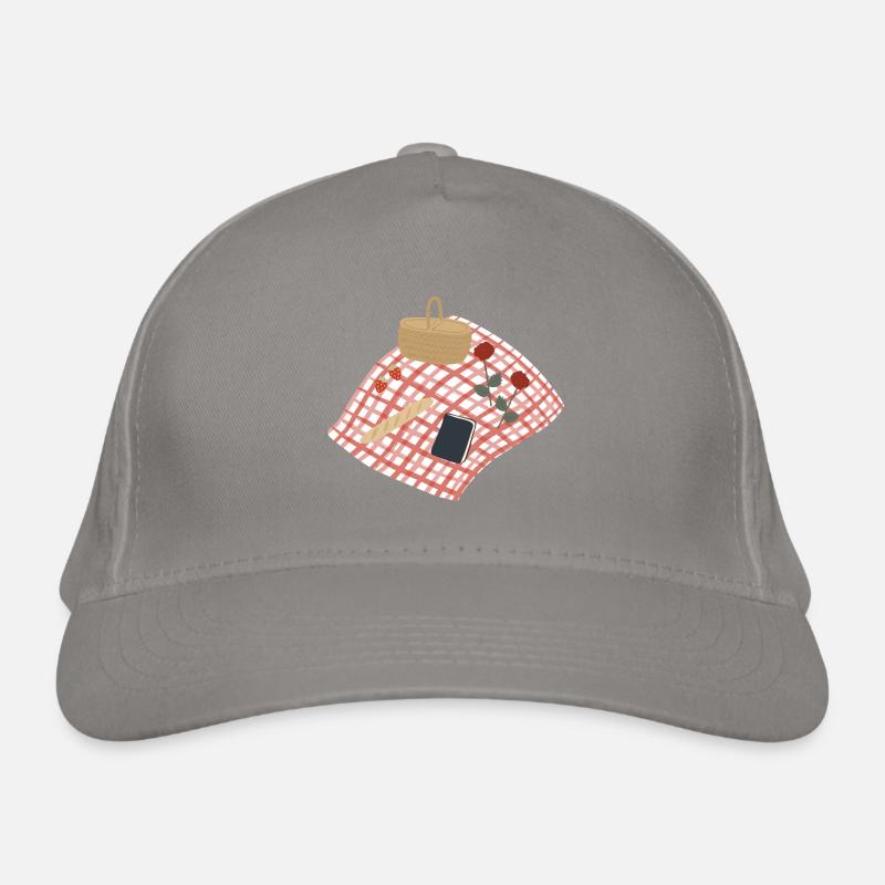 Rustic Picnic Scene Illustration Organic Baseball Cap