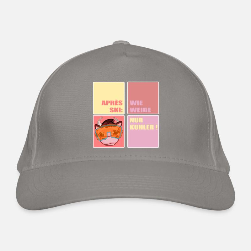 APRÈS-SKI SKI VACHE DRÔLE Casquette classique bio