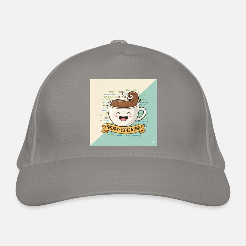 Happy Coffee Mug and Code Organic Baseball Cap