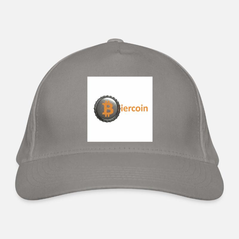 BierCoin Bitcoin Logo Bio-Baseballkappe