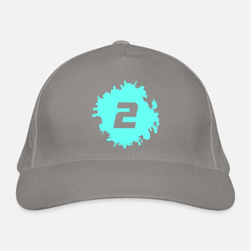 Neon Aqua 2 Splash Organic Baseball Cap