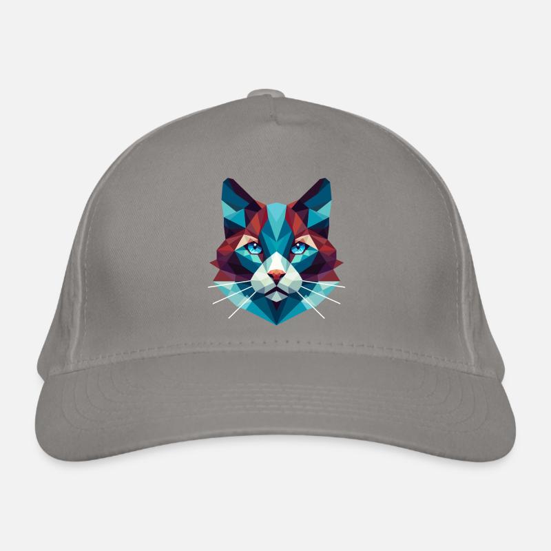 Cat Lowpoly Organic Baseball Cap