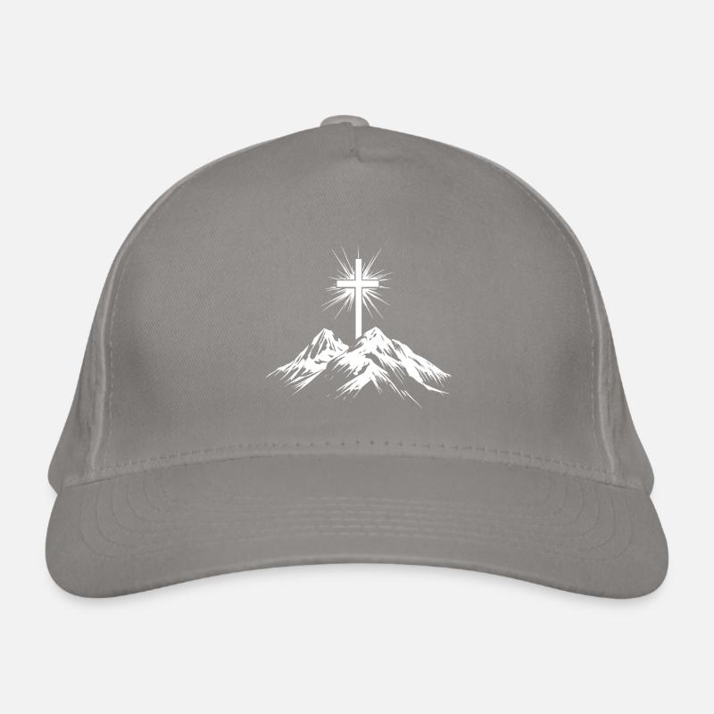 Montagnes de la Croix Chrétienne Casquette classique bio