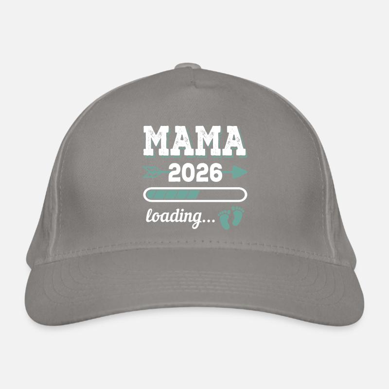 Mom 2026 Loading Expectant Mom Gift Idea Organic Baseball Cap