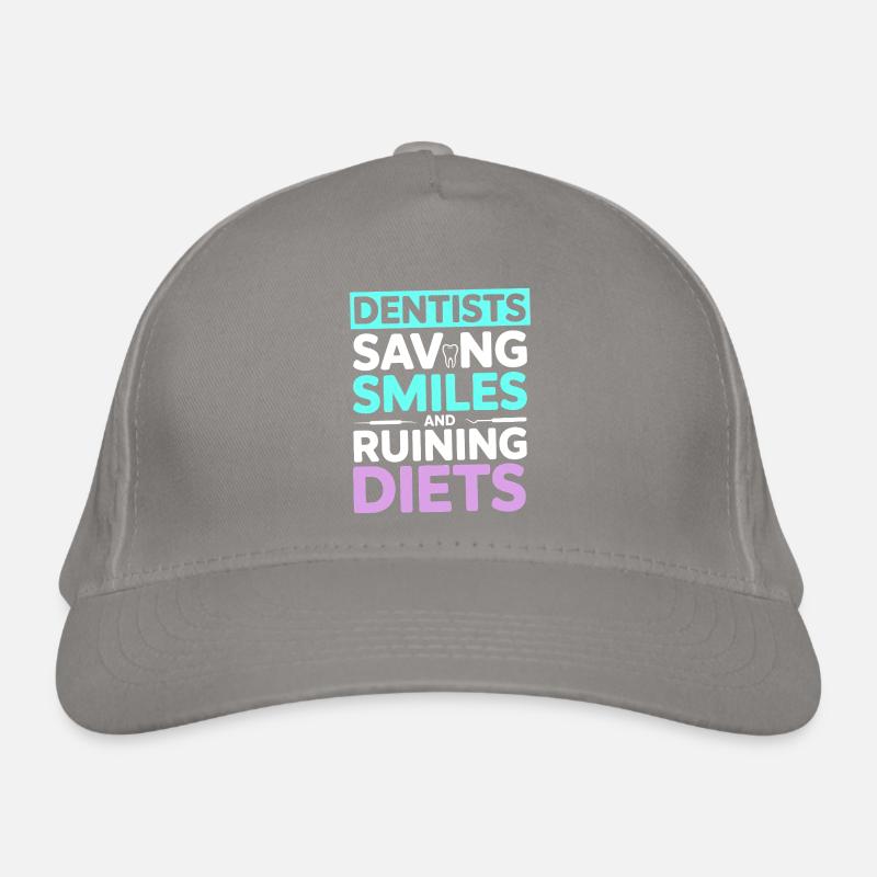 Conception de la santé bucco-dentaire du cabinet dentaire Casquette classique bio