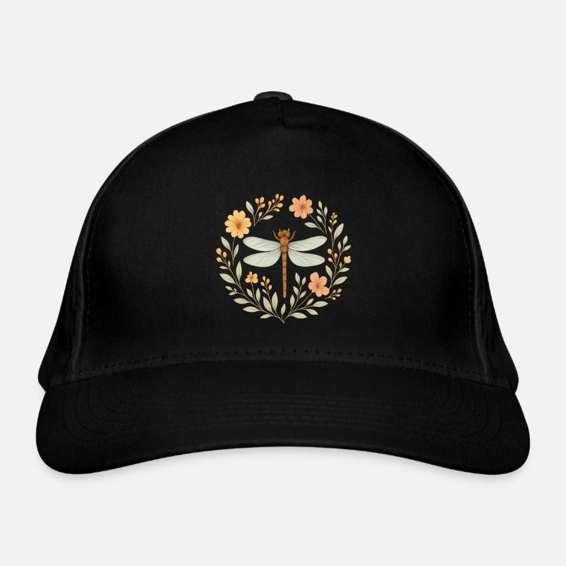 Couronne florale de libellules Casquette classique bio