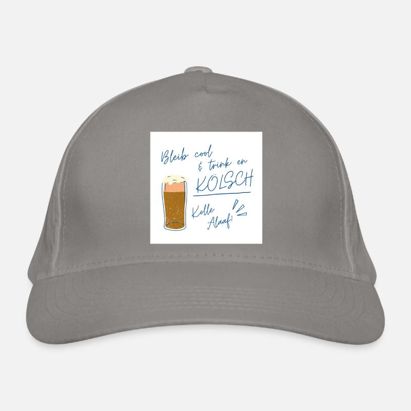 Restez cool Kölsch design, carnaval pour la vie Casquette classique bio