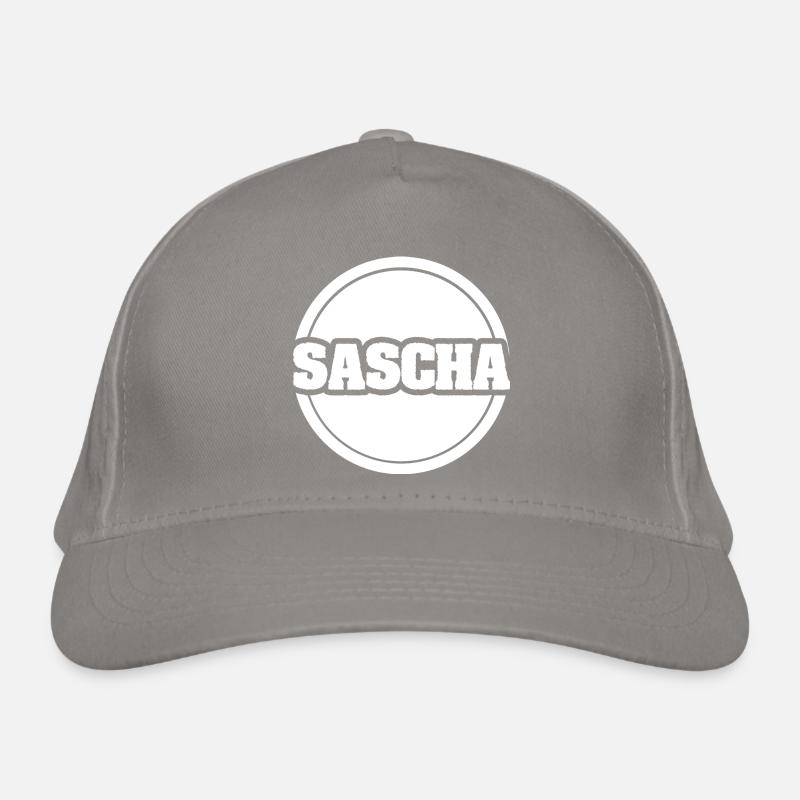 First name Sascha Organic Baseball Cap