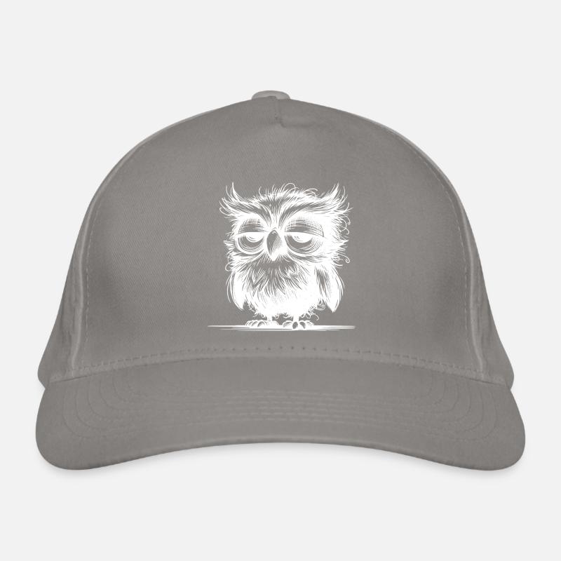 Owl, I'm not grumpy, just not well rested Organic Baseball Cap