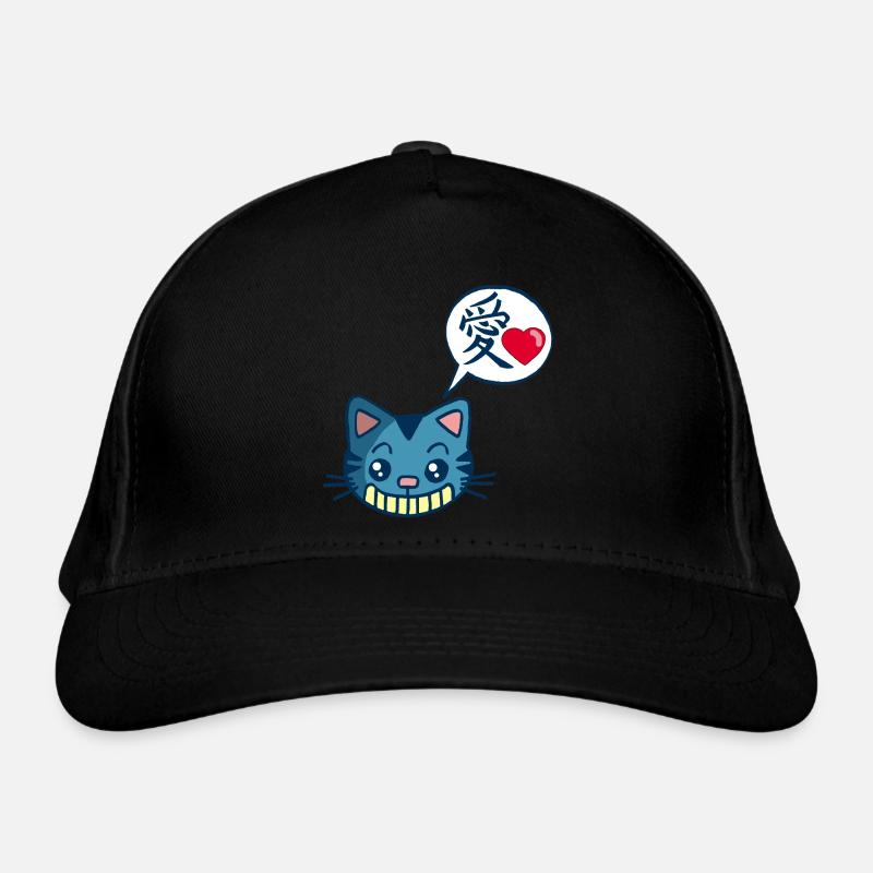 Kawaii Manga-Katze Bio-Baseballkappe