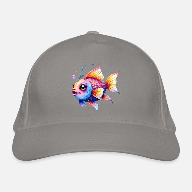 Lebendiger Regenbogenwassermann Bio-Baseballkappe