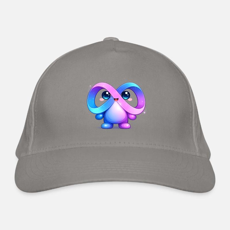Cute Meta Infinity Mascot Sticker Organic Baseball Cap