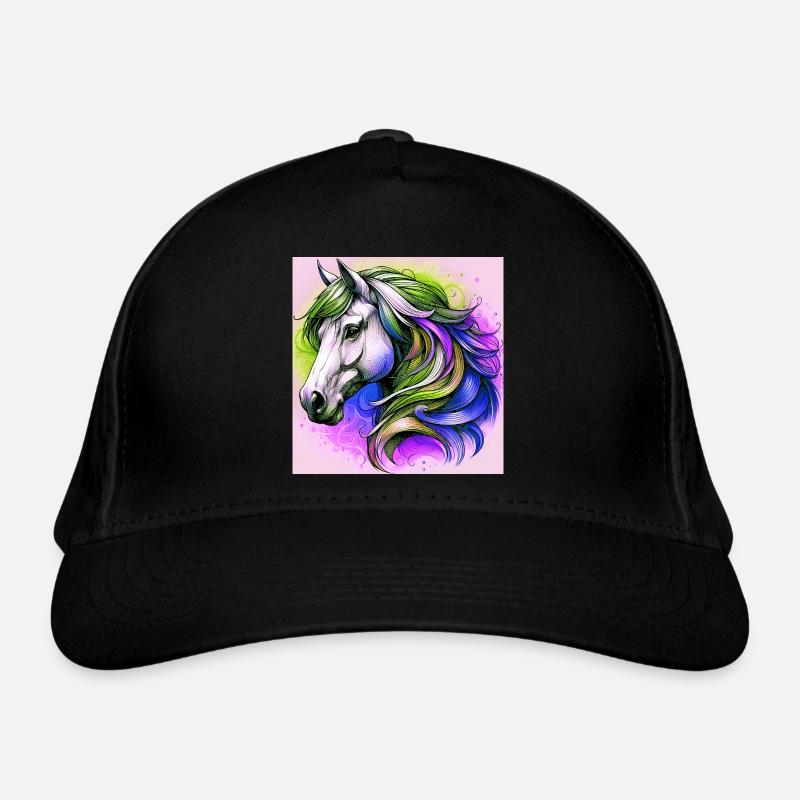 Pferd Bio-Baseballkappe