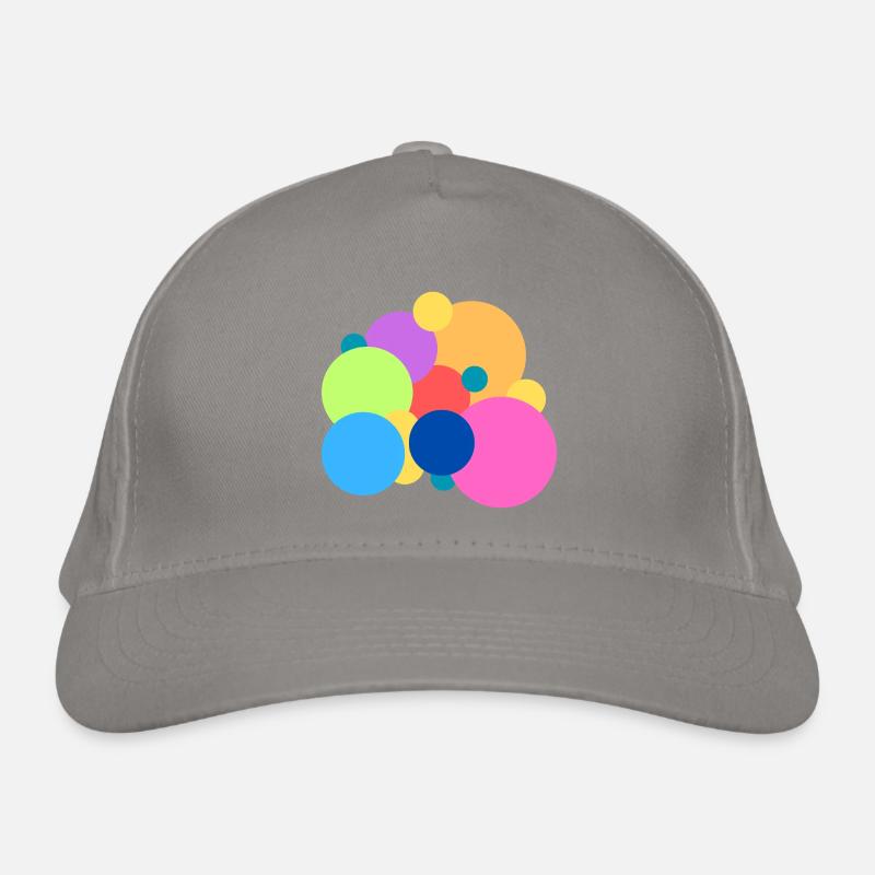 Verspielte Farbpunkte Bio-Baseballkappe