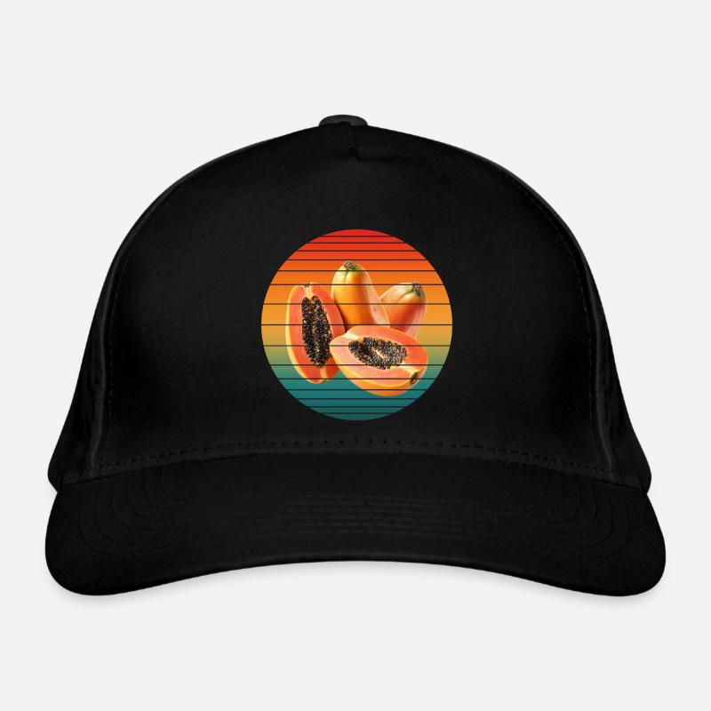 Papayafrucht Bio-Baseballkappe