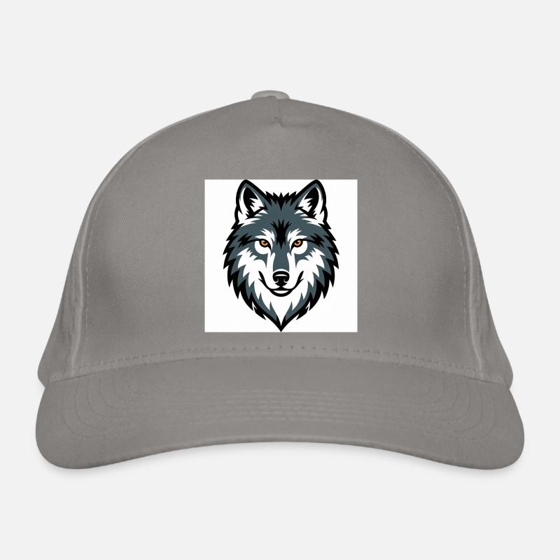 Emblème graphique du loup Casquette classique bio