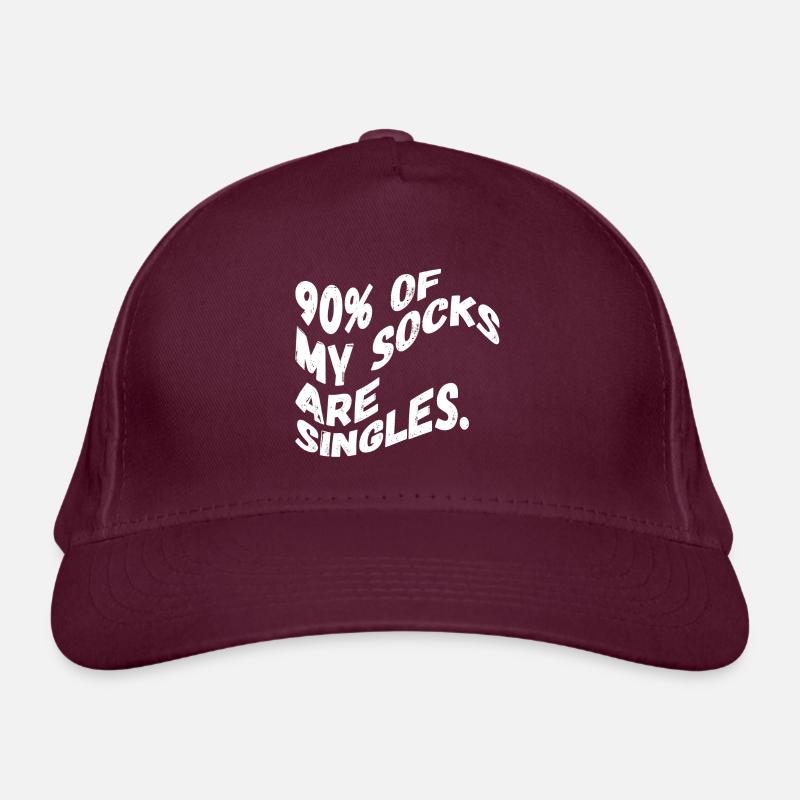 Einzelne Socken Bio-Baseballkappe