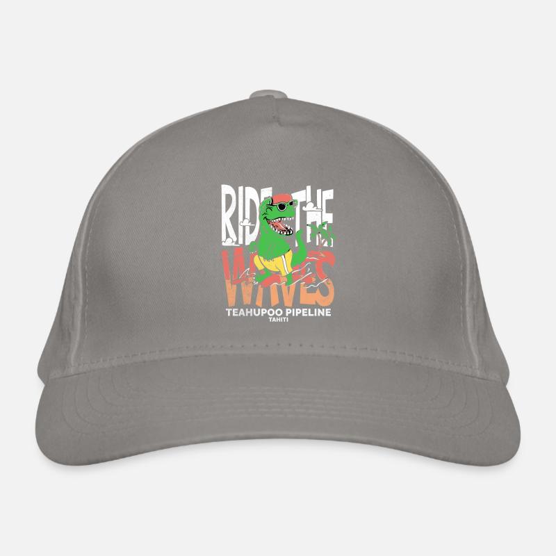 Ride the waves Teahupoo Tahiti Organic Baseball Cap