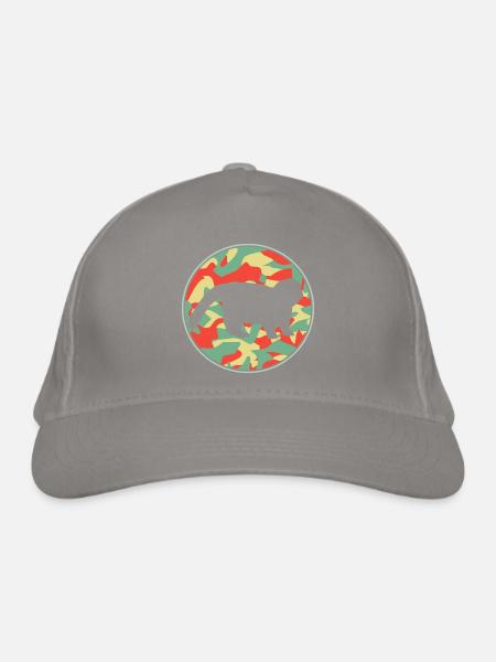 Vintage Chat Exotic Shorthair - Casquette classique bio - gris clair - Devant