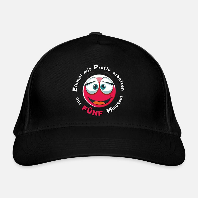 work with professionals once, only five minutes -red Organic Baseball Cap