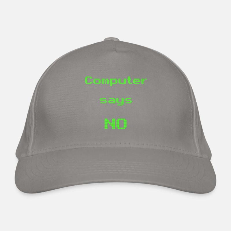 l'ordinateur dit non Casquette classique bio