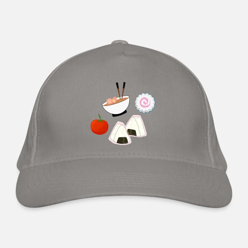 NaruSasu SasuNaru design with ramen, onigiri tomato Organic Baseball Cap