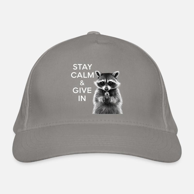 Meme Waschbär Bio-Baseballkappe