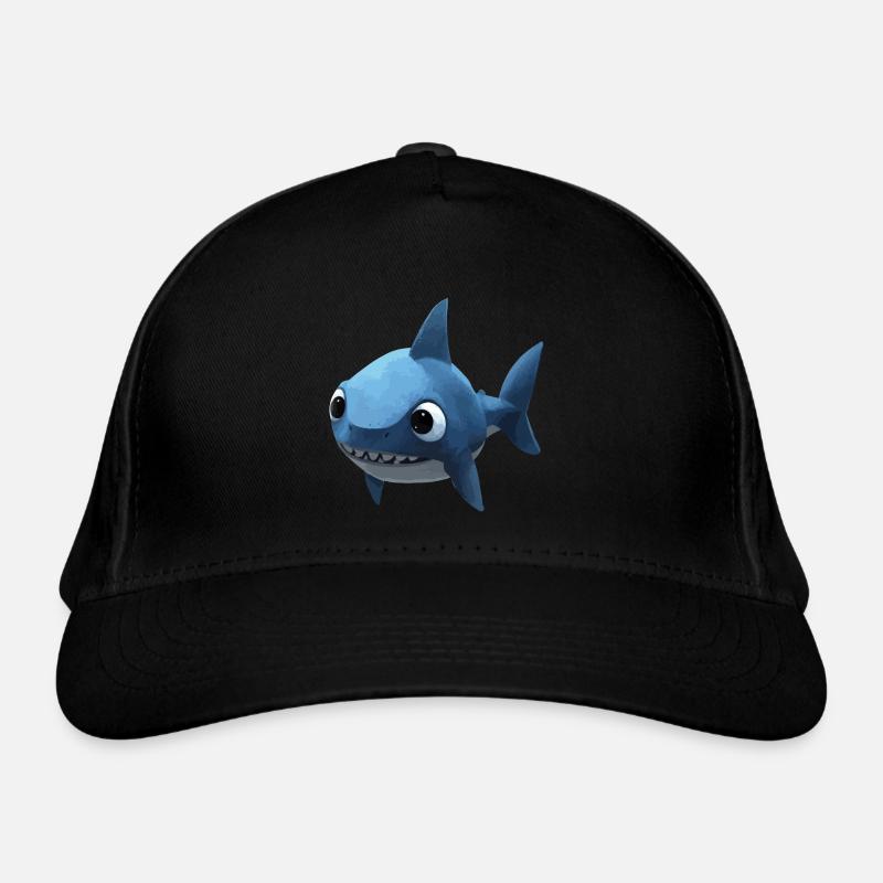 Bébé requin bleu - Mignon et élégant Casquette classique bio