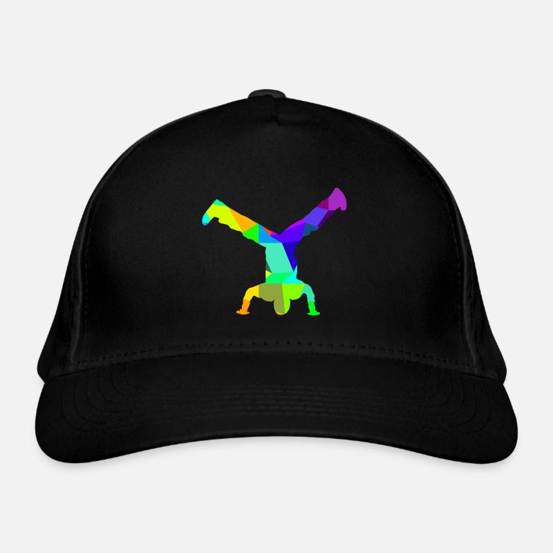 Breakdance Arc-en-ciel Couleurs Polygone Sport Casquette classique bio