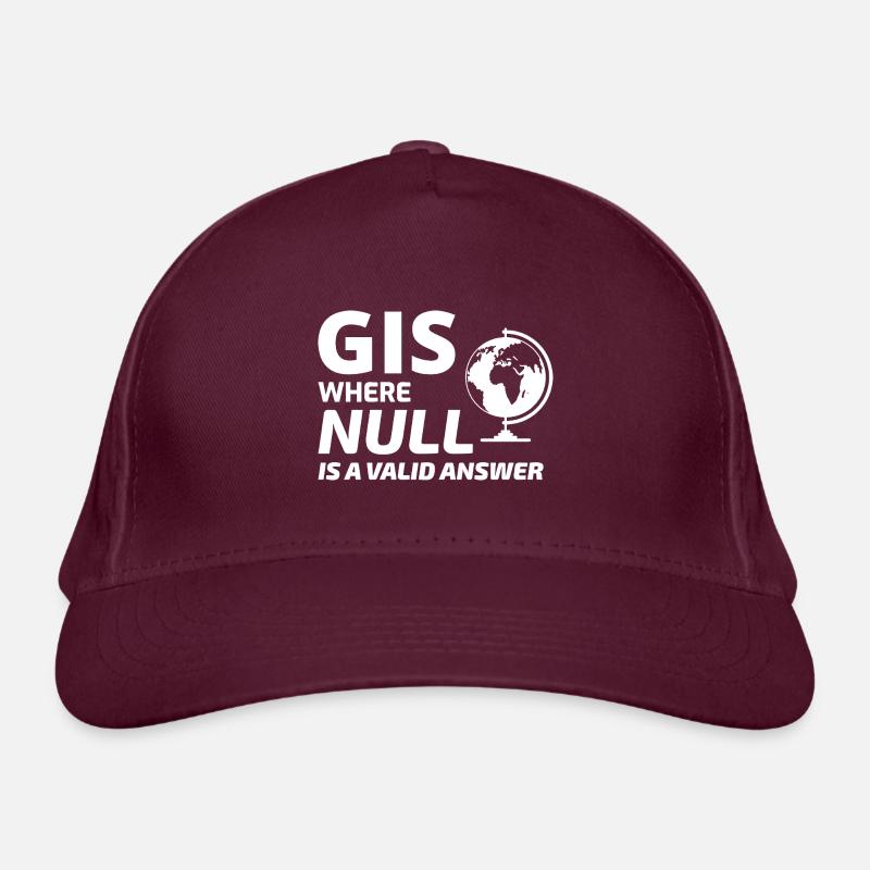 Geospatial Null Wert Kartographie GIS Humor Bio-Baseballkappe
