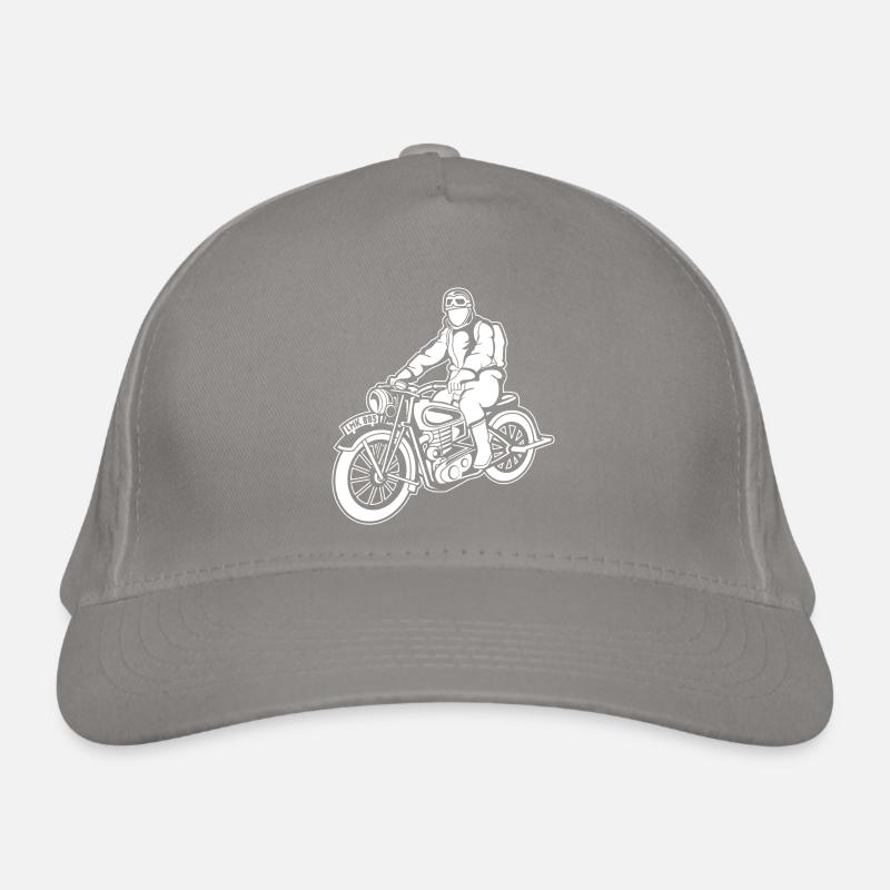 Chopper / Motorcycle 04_wei ß Organic Baseball Cap