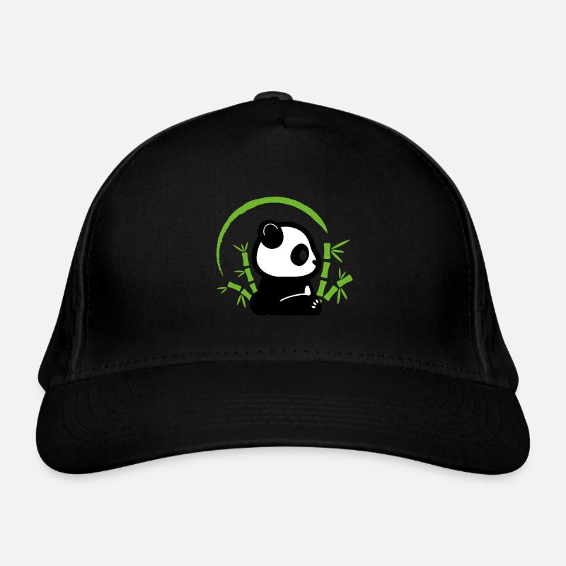 Panda bambou - Casquette classique bio - noir