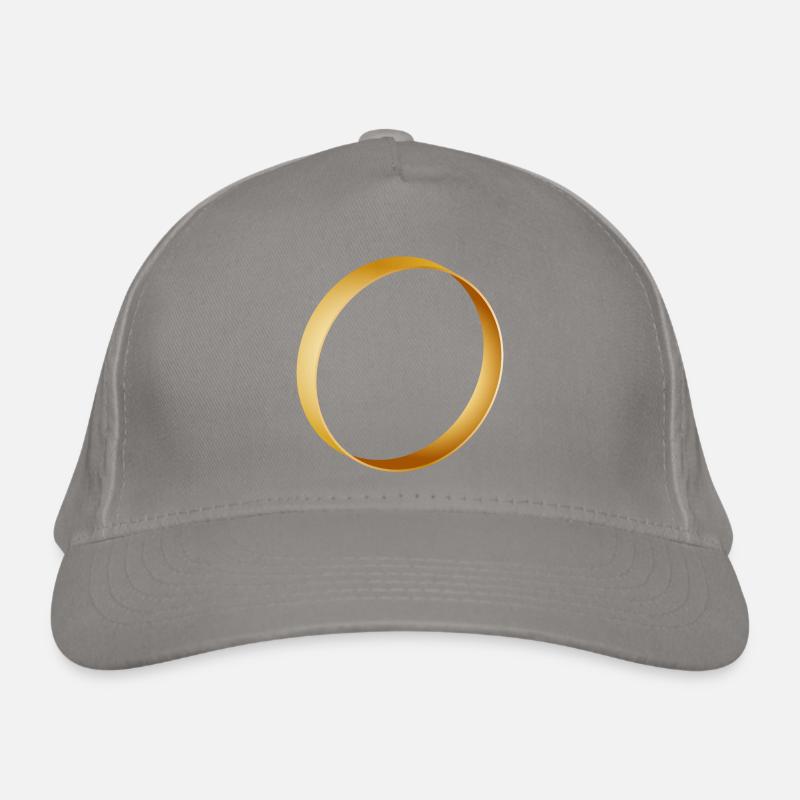 simple gold ring - wedding ring - wedding Organic Baseball Cap