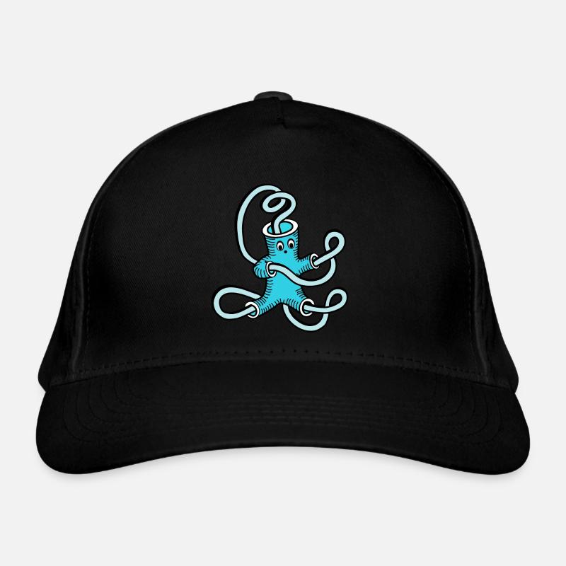 blue tubes Organic Baseball Cap