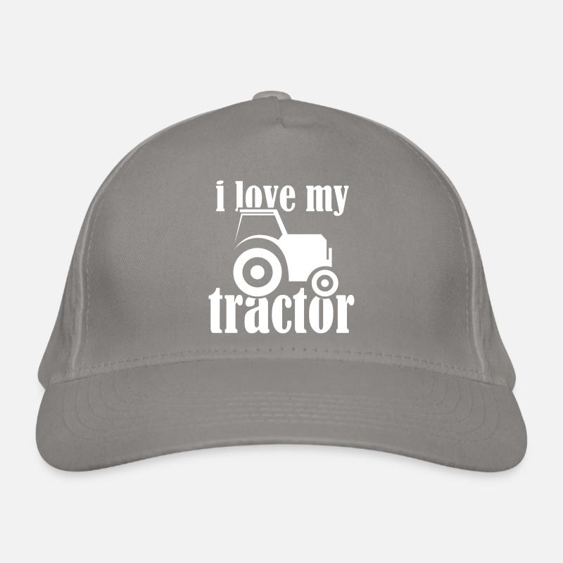 tractor Traktor Liebe Symbol Farm Bauernhof Bauer Bio-Baseballkappe