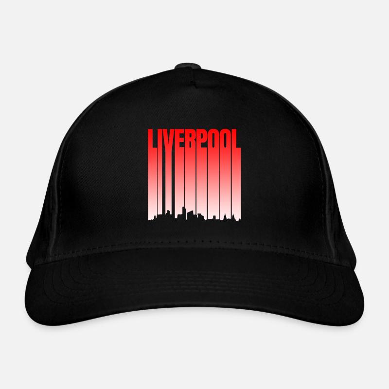 Liverpool Skyline Farbverlauf Bio-Baseballkappe