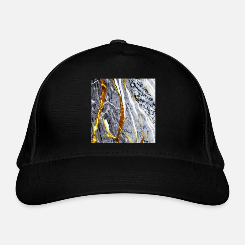 Marmor Gold Textur Bio-Baseballkappe