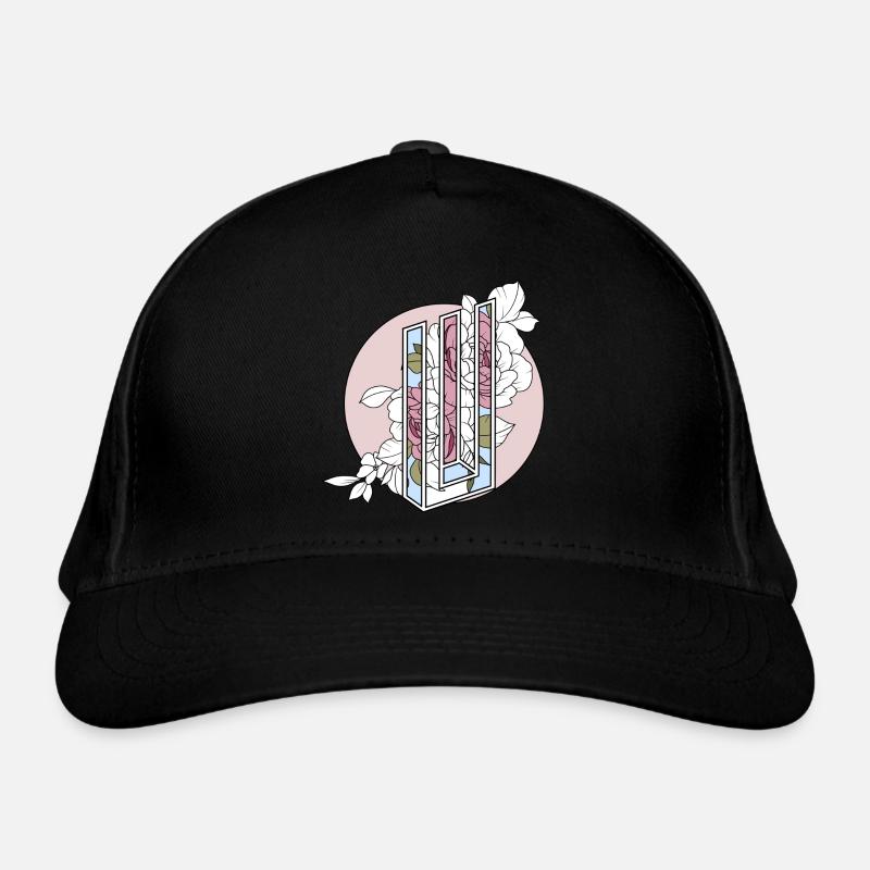 Rosafarbener Junge - Bio-Baseballkappe - Schwarz